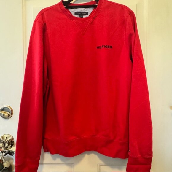 Tommy Hilfiger Red Sweatshirt Sz M - Picture 1 of 6